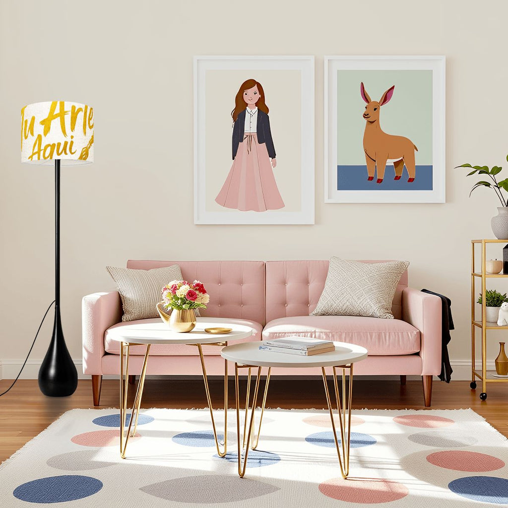 Teardrop Shaped Floor Lamp
