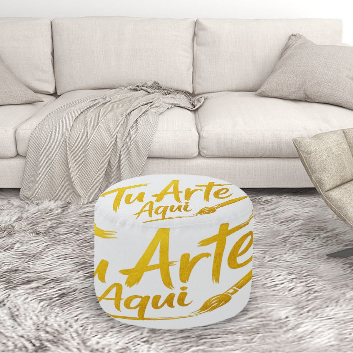 Round Pouf Ottoman