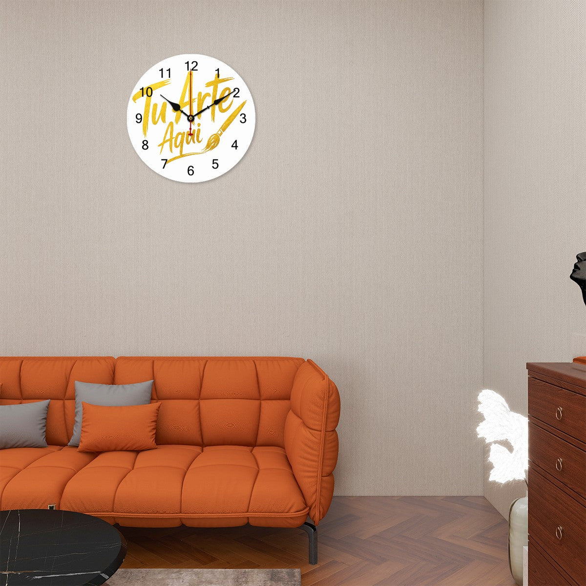PVC Wall Clock without Scale
