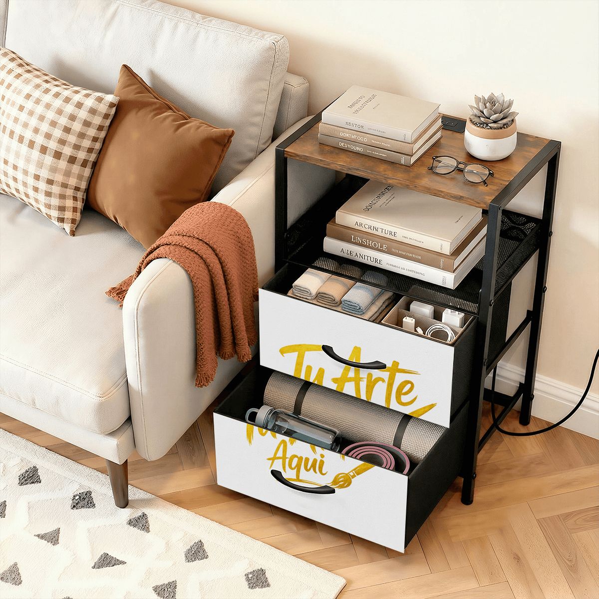 2Drawer Bedside Table