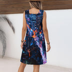 All-Over Print Women'S Hoop Suspender Dress