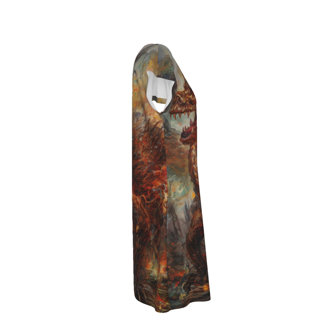 All-Over Print Women's Short Sleeve Dress