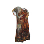 All-Over Print Women's Short Sleeve Dress