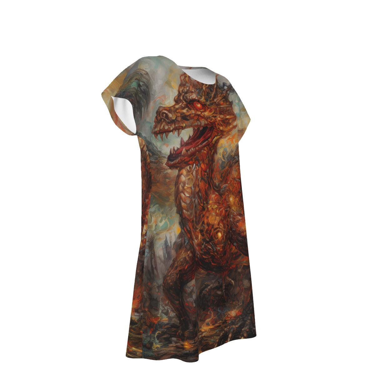 All-Over Print Women's Short Sleeve Dress