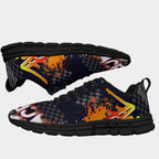 All-Over Print Men's Sports Shoes With Black Sole