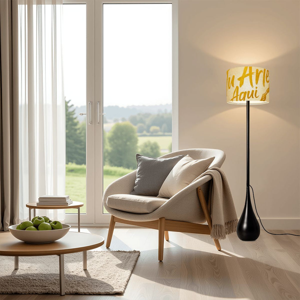 Teardrop Shaped Floor Lamp