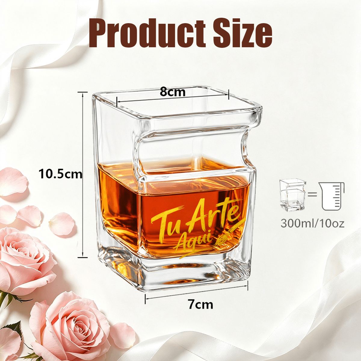 Whiskey Glass with Cigar Holder