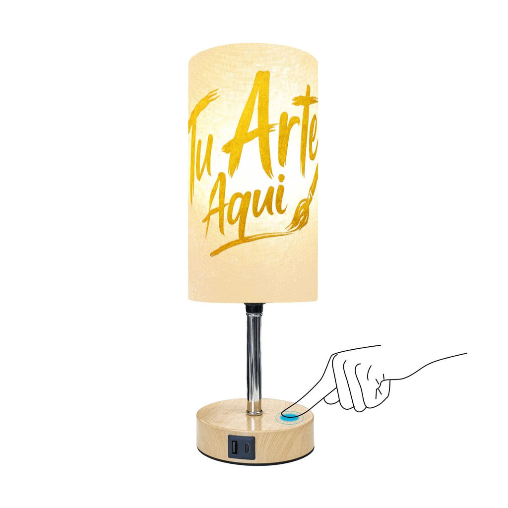 Touch Bedside Table Lamp with USB