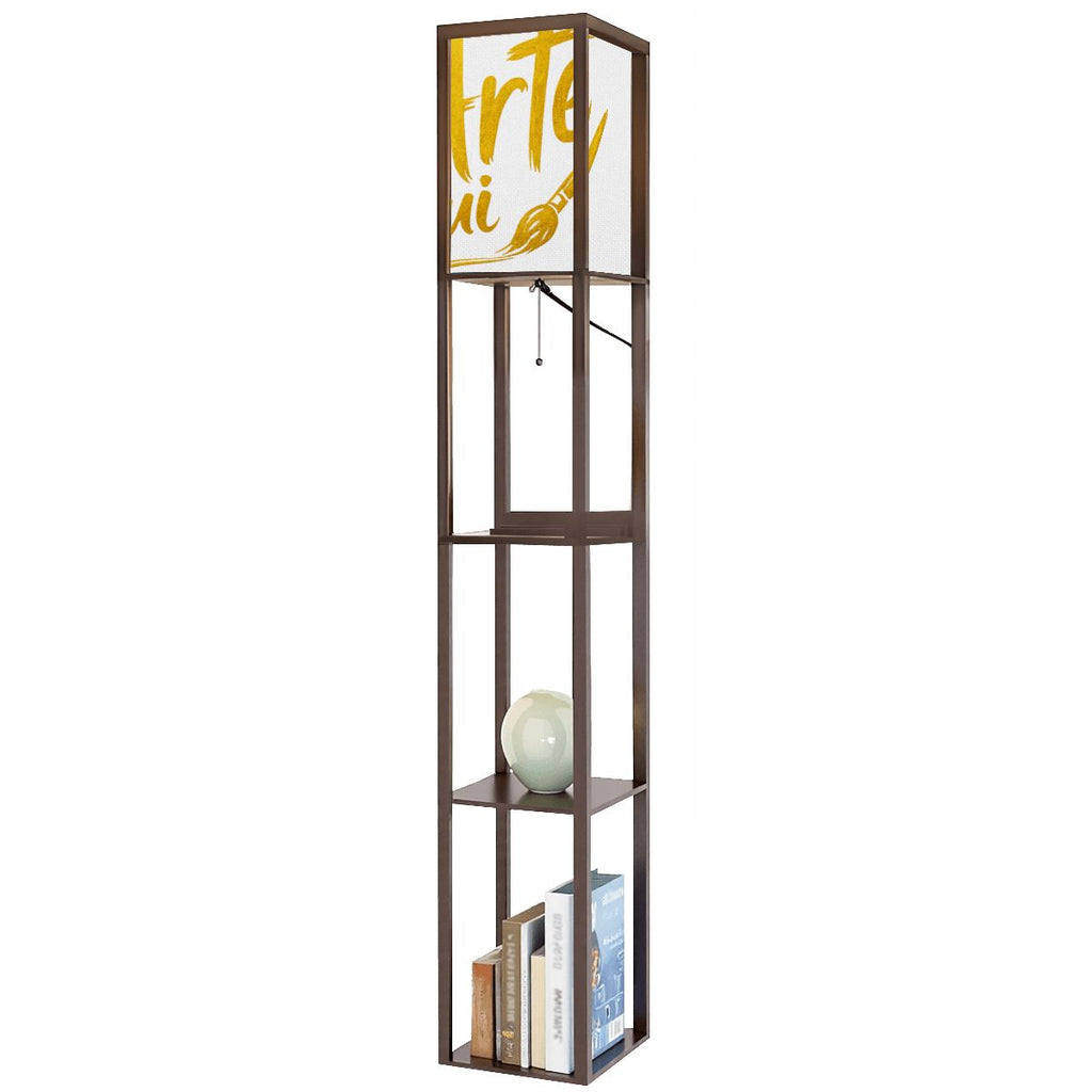 Floor Lamp with Shelves