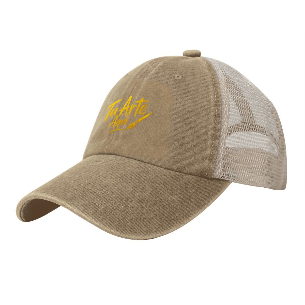 Washed Denim Mesh Cap