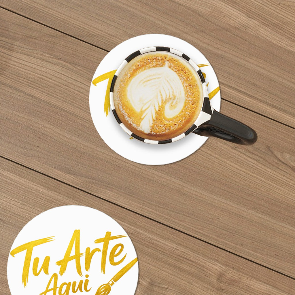 Round Ceramic Coasters Set of 6
