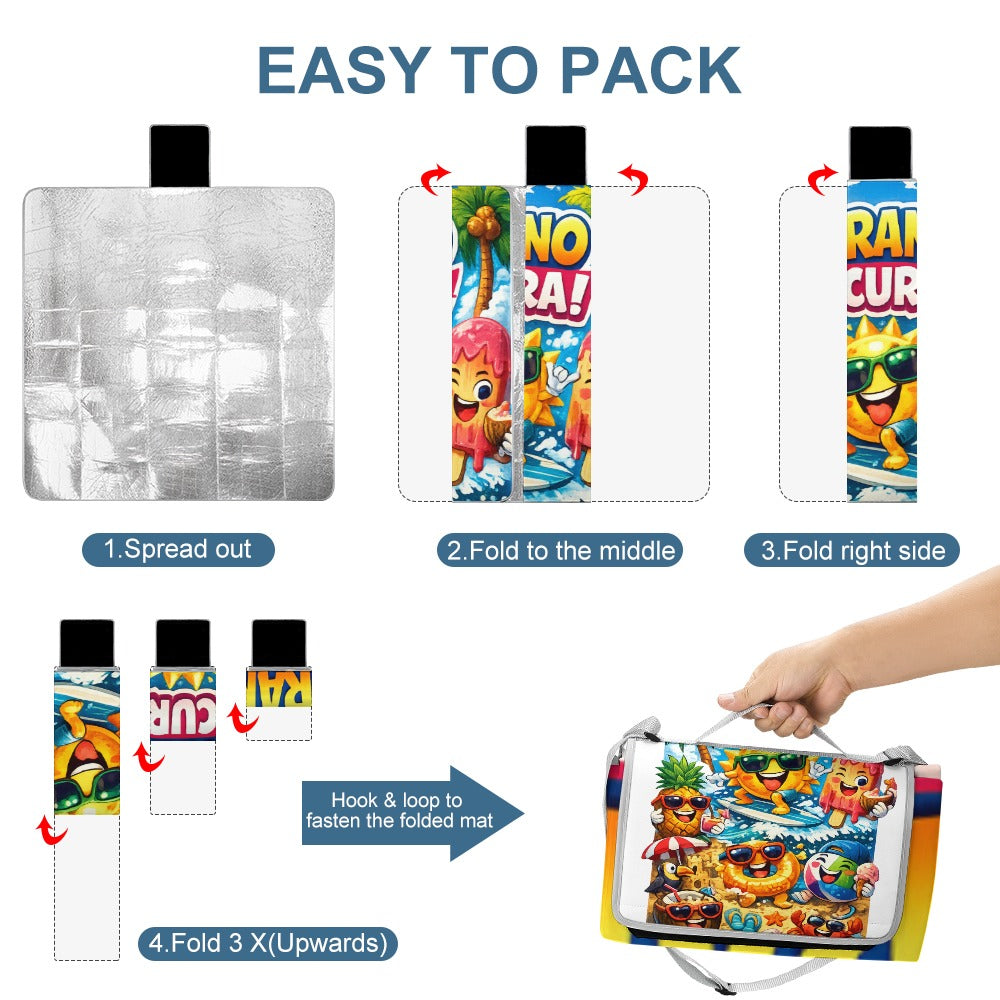 Manta de Picnic Cuadrada Personalizada