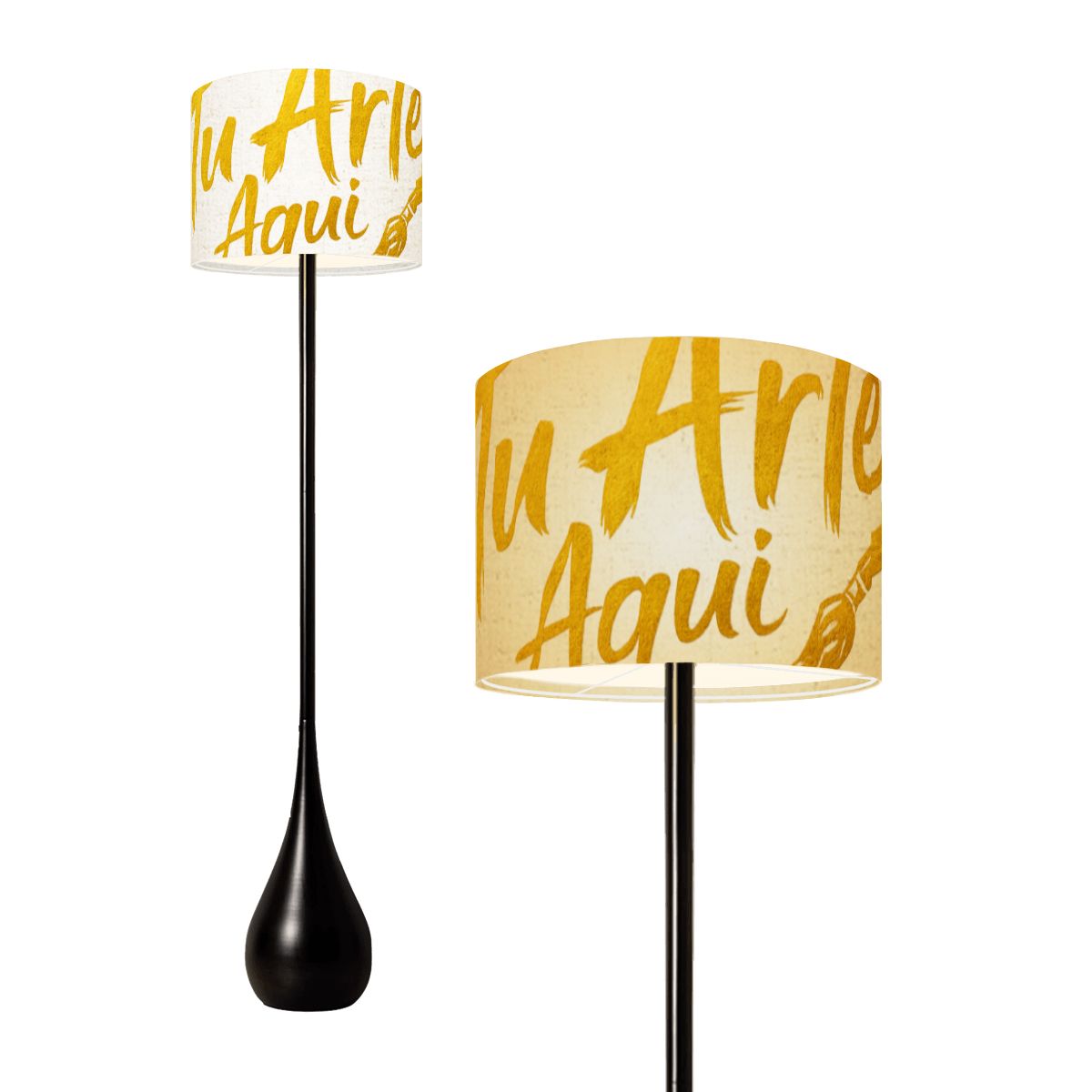 Teardrop Shaped Floor Lamp