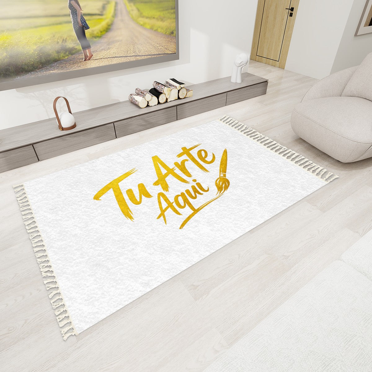Area Rug with Tassels (5:3)