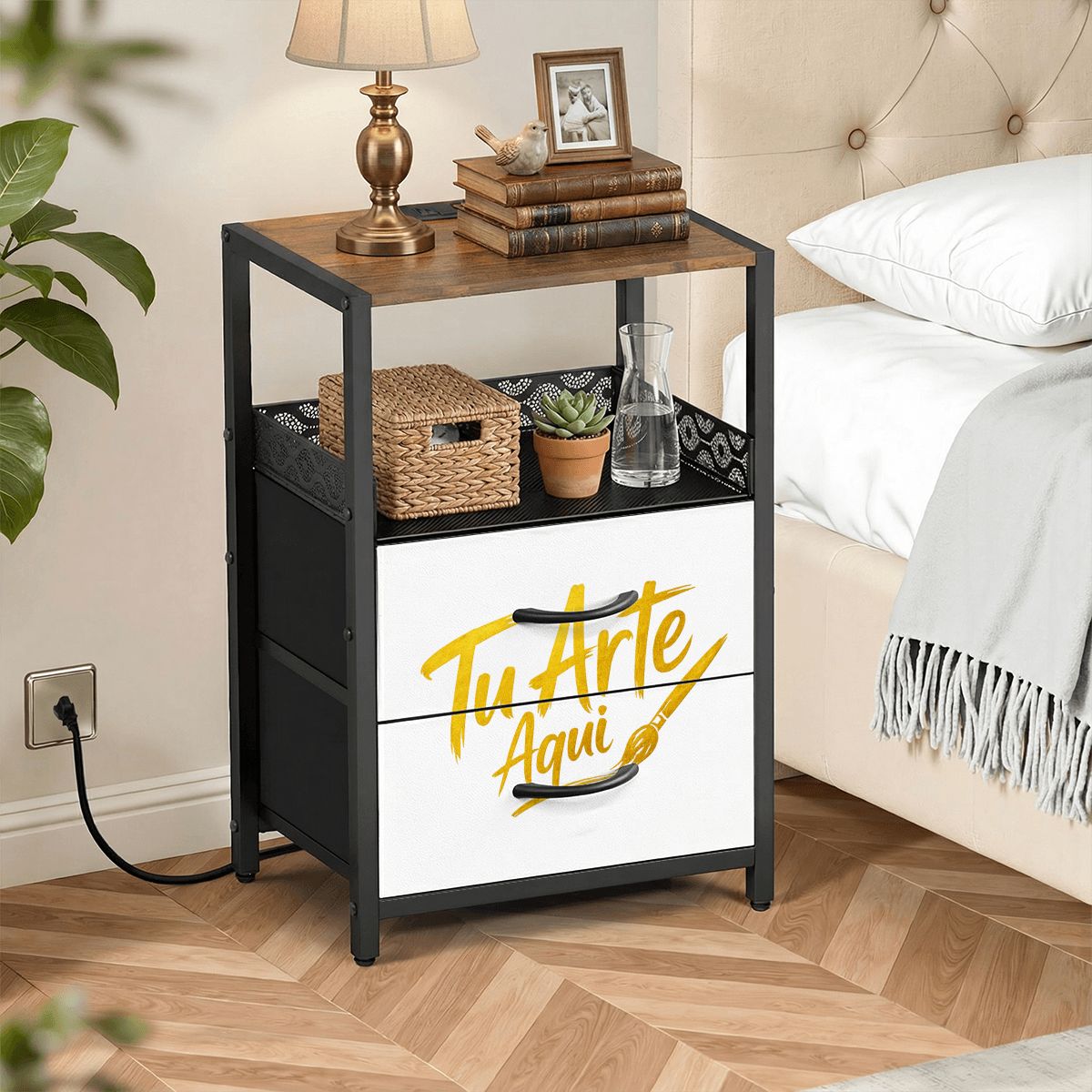 2Drawer Bedside Table