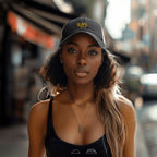 Washed Denim Mesh Cap