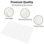 Faux Linen Placemats Set of 4