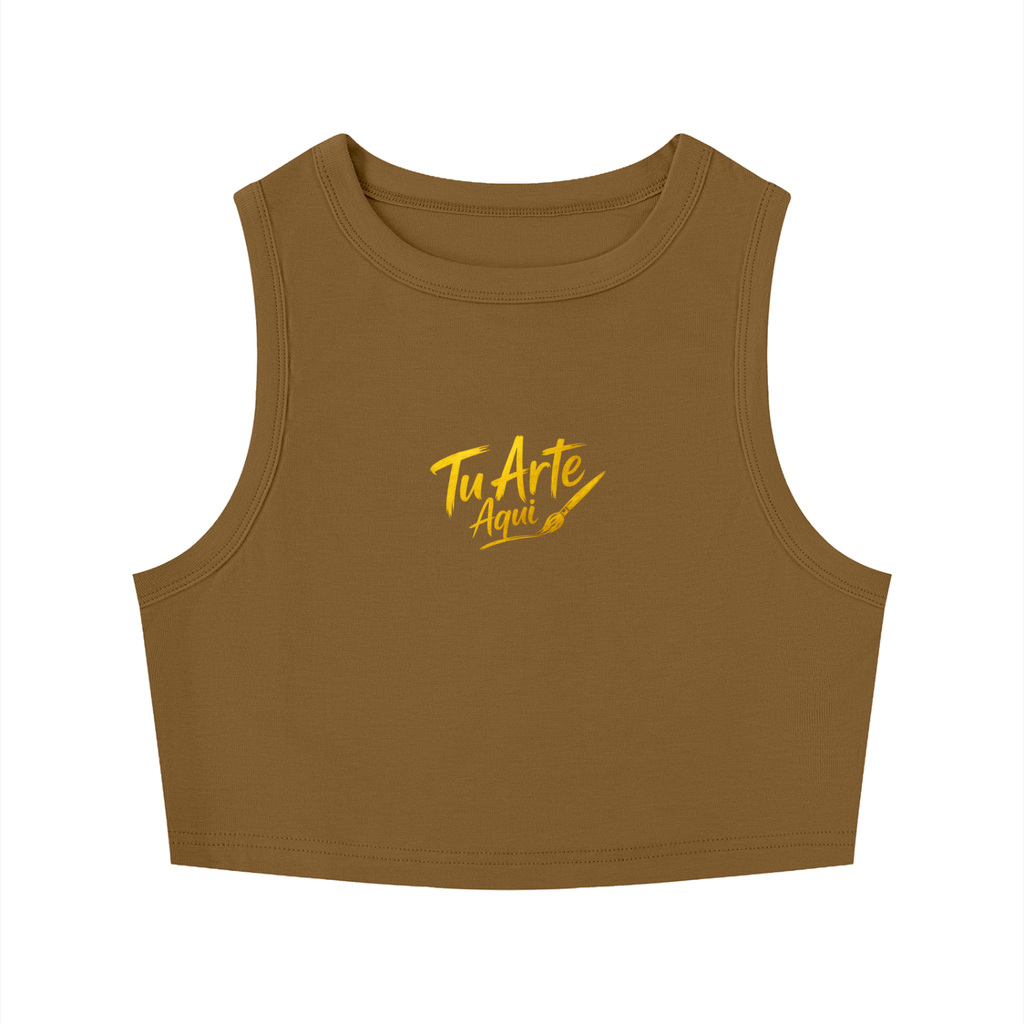Women's Tight Crewneck Crop Tank Top