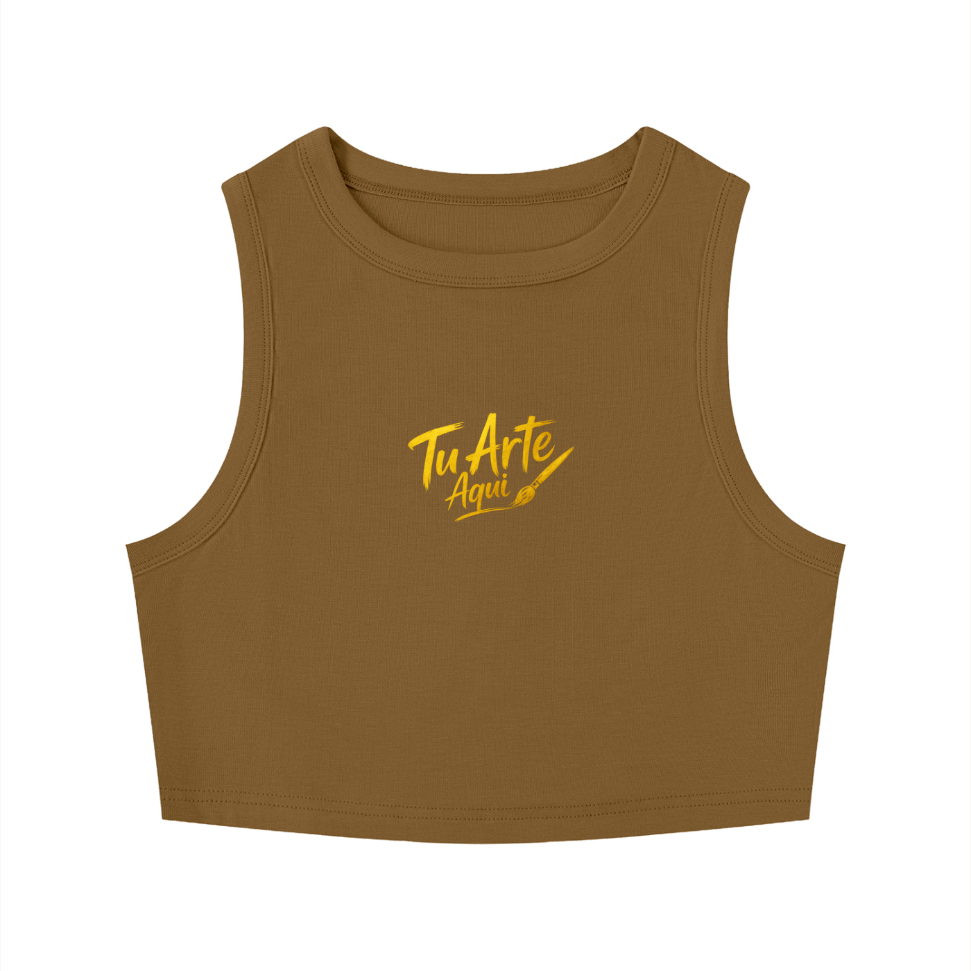 Women's Tight Crewneck Crop Tank Top