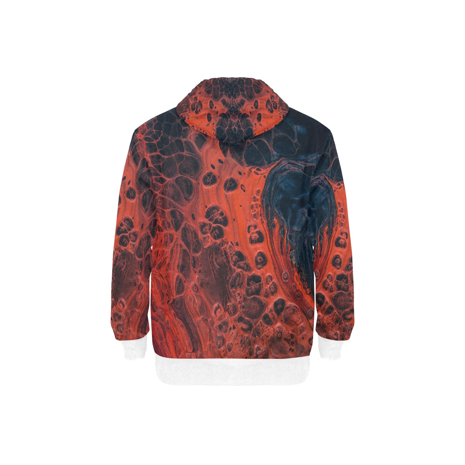 Men's Long Sleeve Fleece Hoodie Volcan