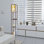 Floor Lamp with Shelves