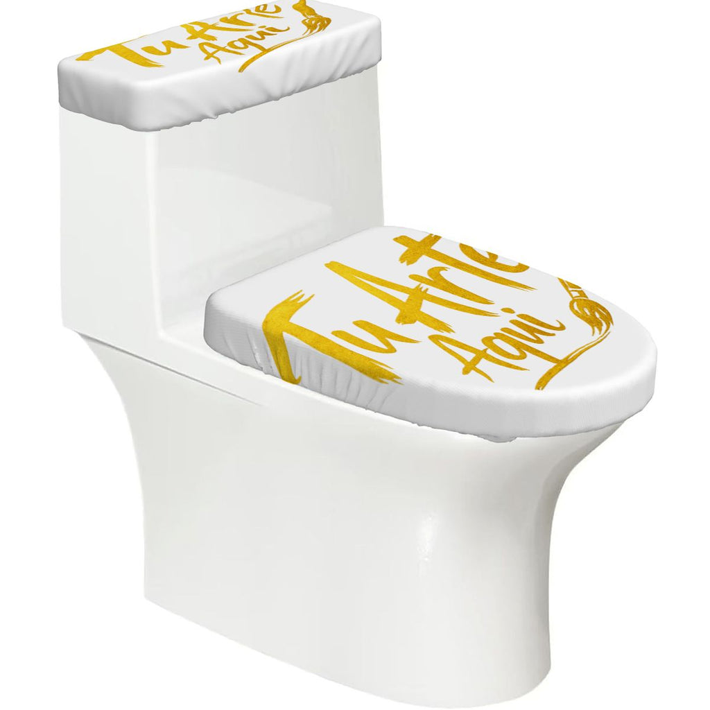 Toilet Seat Lid and Tank Cover Set
