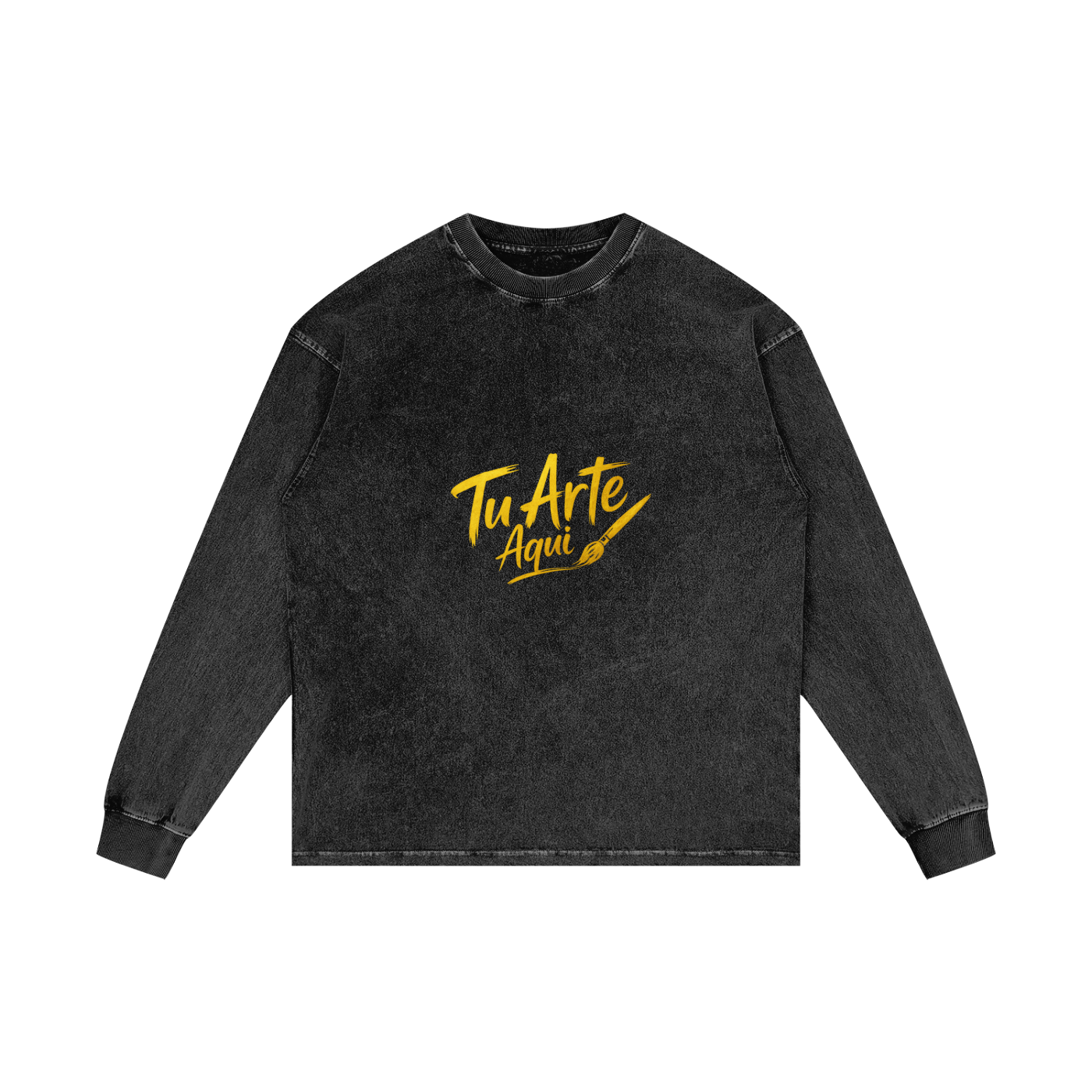Acid Wash Oversize Long Sleeve T-Shirt