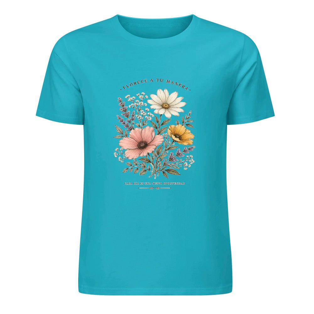 New Pure cotton short sleeved T-shirt Front print Multiple colors