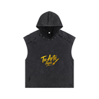 Snow Washed Boxy Hooded Tank Top