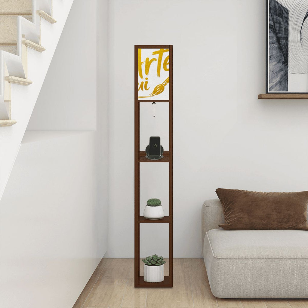 Floor Lamp with Shelves