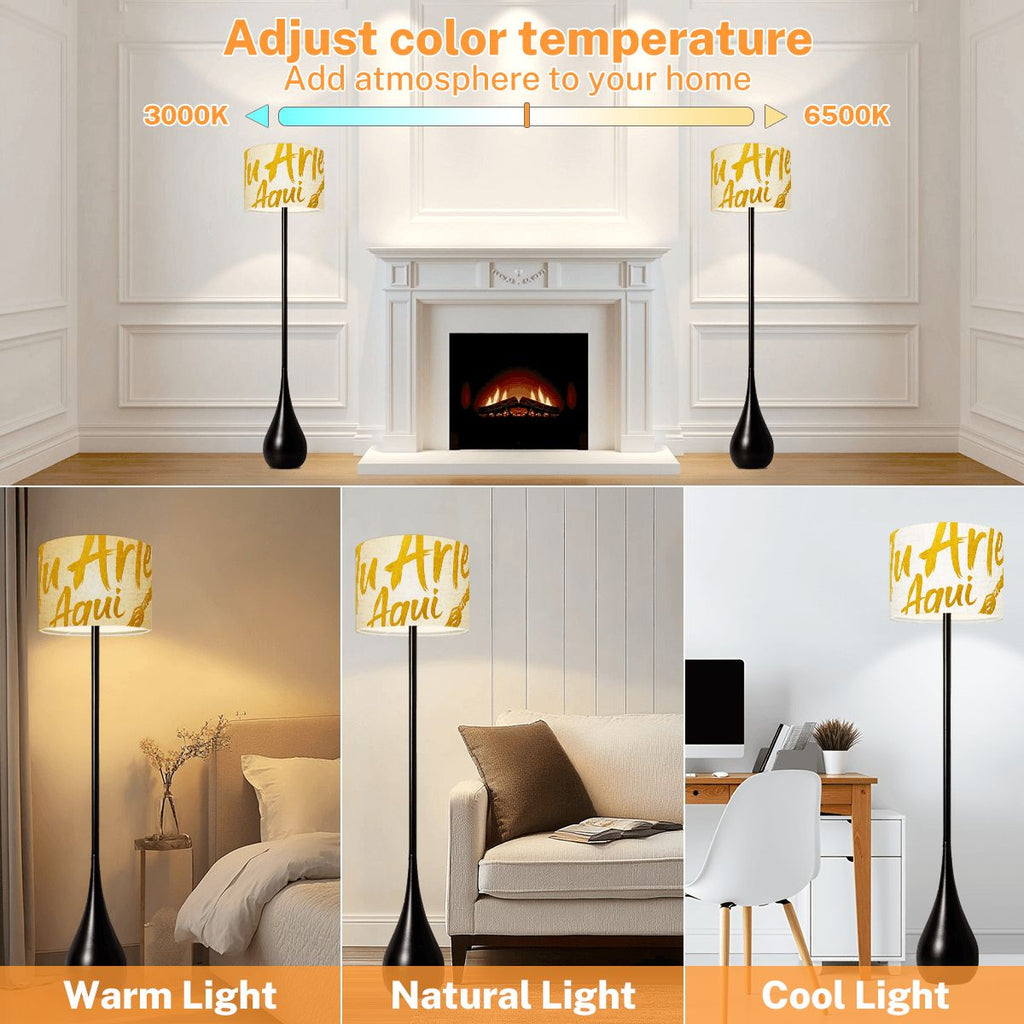 Teardrop Shaped Floor Lamp