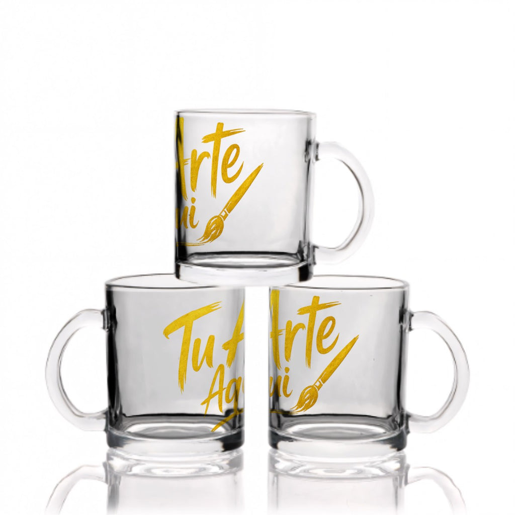 Glass Coffee Cups (12oz)