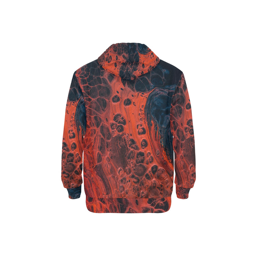 Men's Long Sleeve Fleece Hoodie Volcan