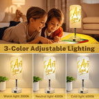 Touch Bedside Table Lamp with USB