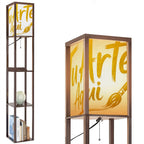 Floor Lamp with Shelves