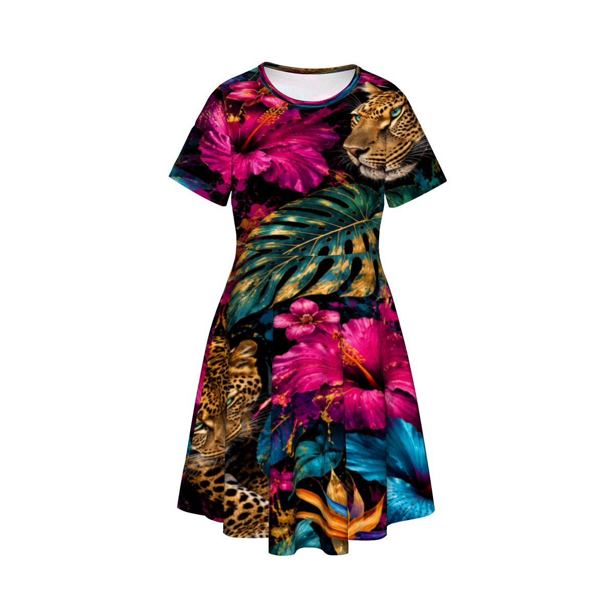 Girls Casual Short Sleeve Dress