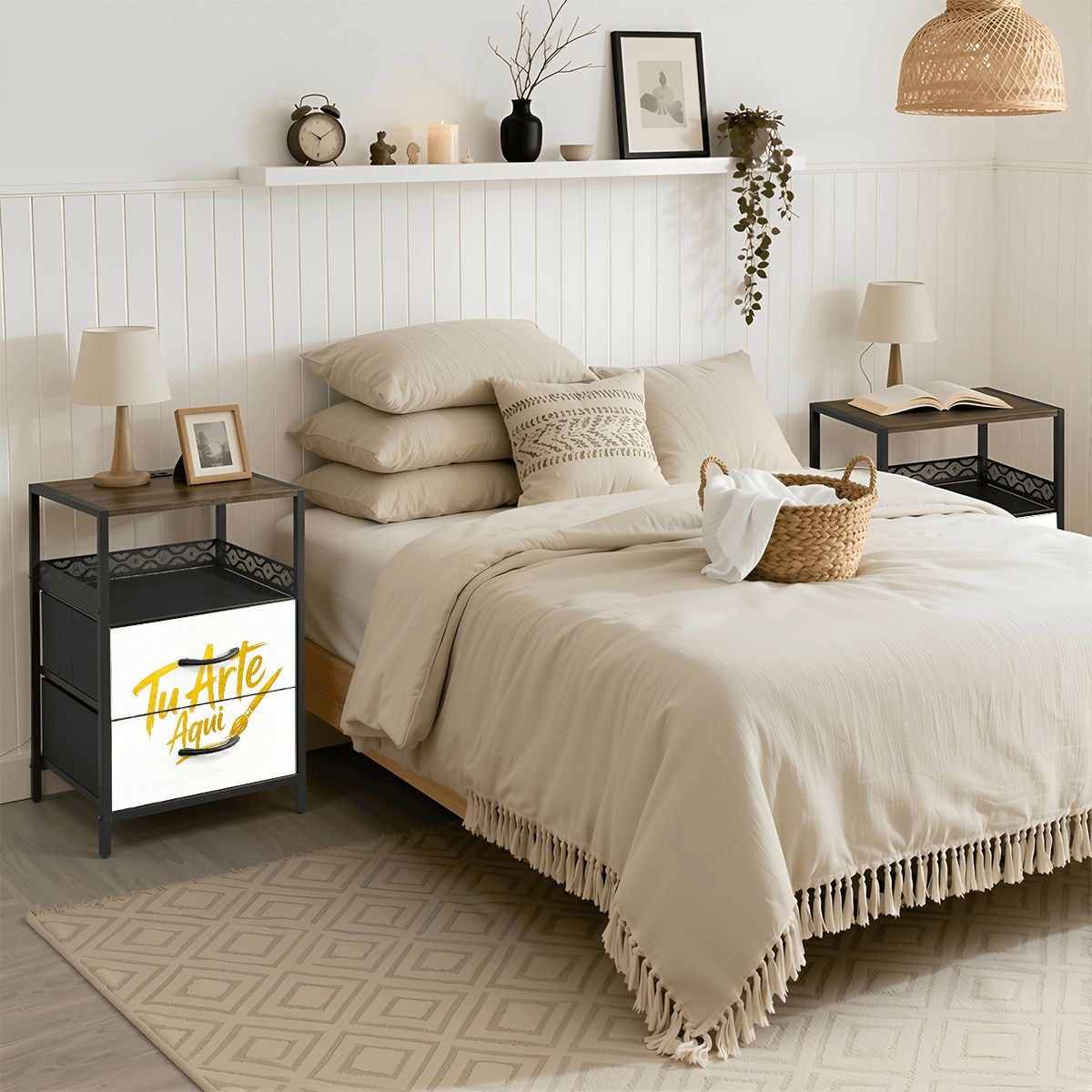 2Drawer Bedside Table