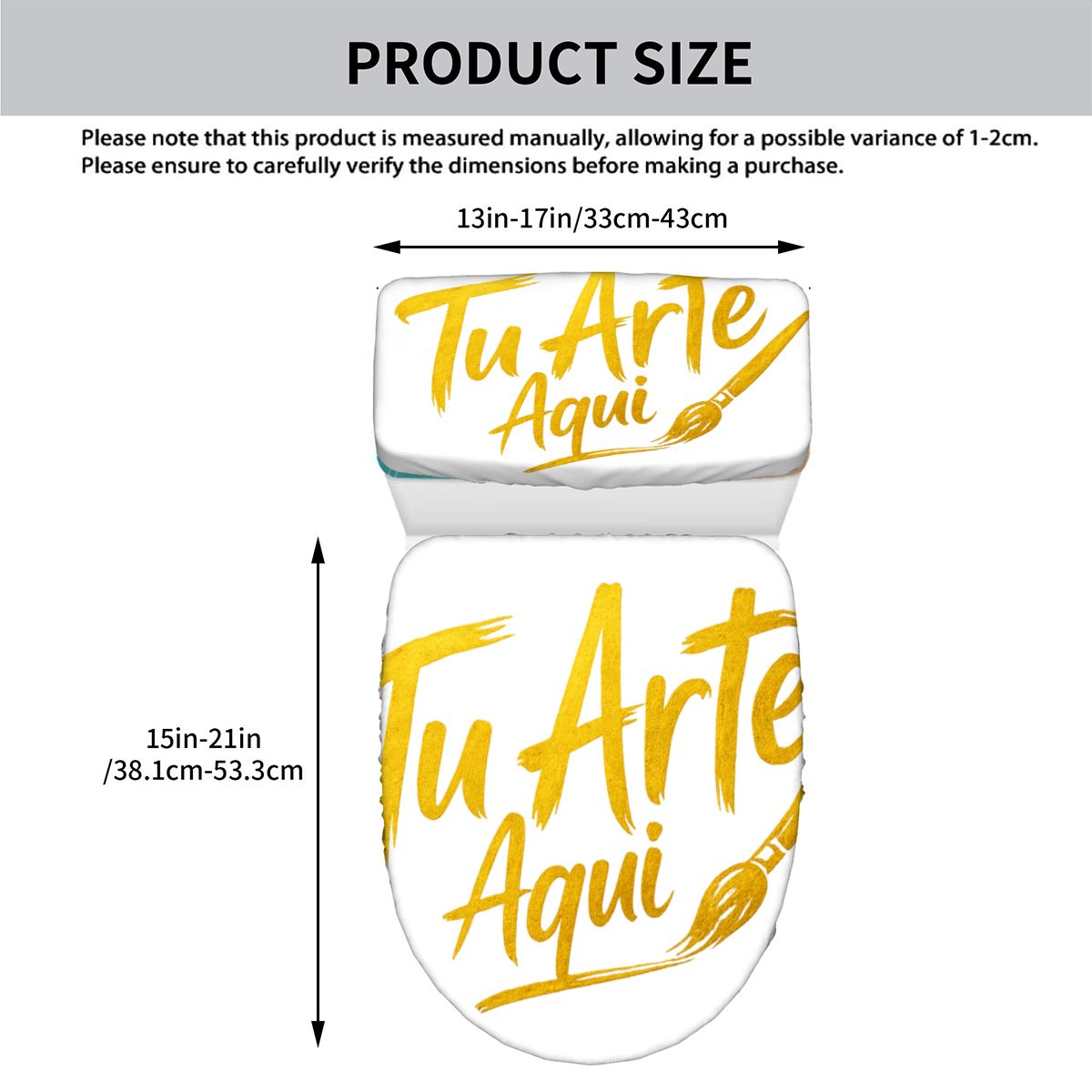 Toilet Seat Lid and Tank Cover Set