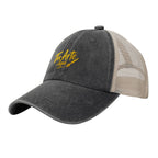 Washed Denim Mesh Cap