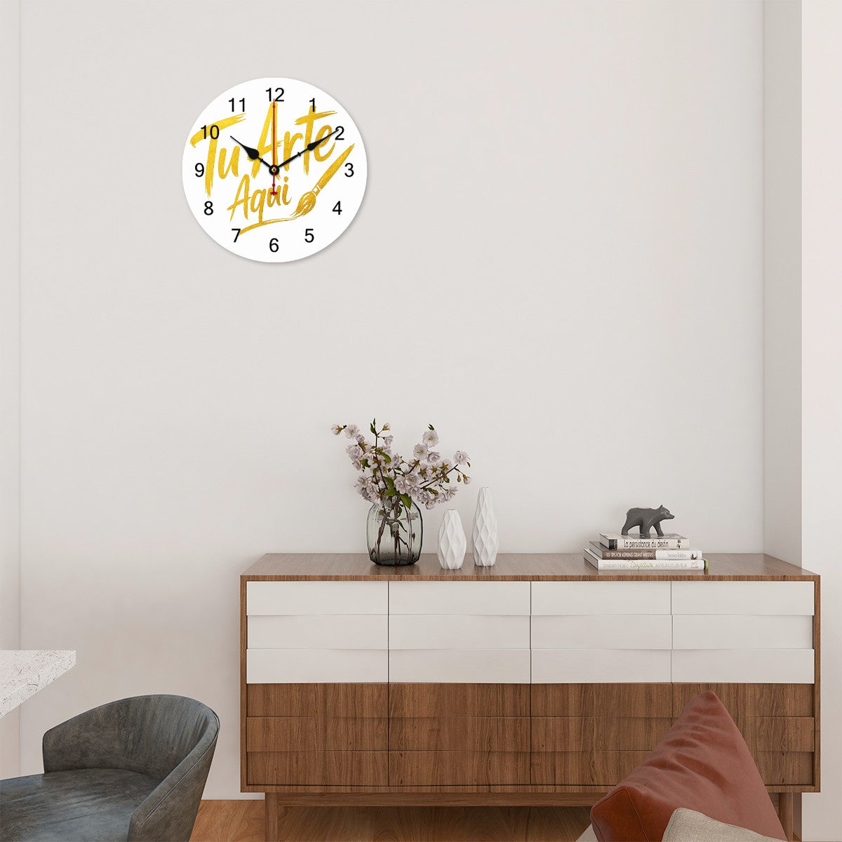 PVC Wall Clock without Scale