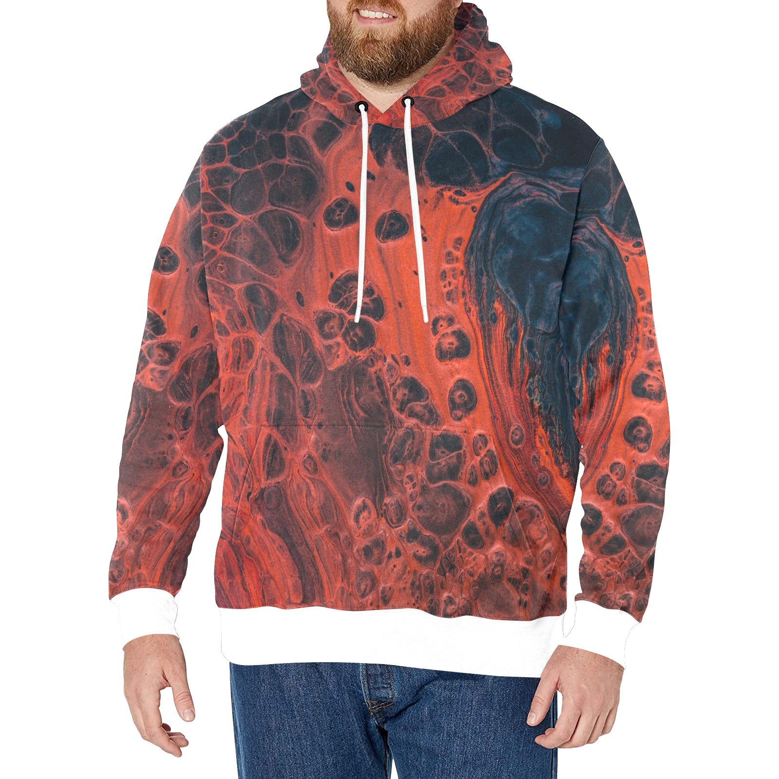 Sudadera con Capucha Polar Manga Larga Hombre Volcan