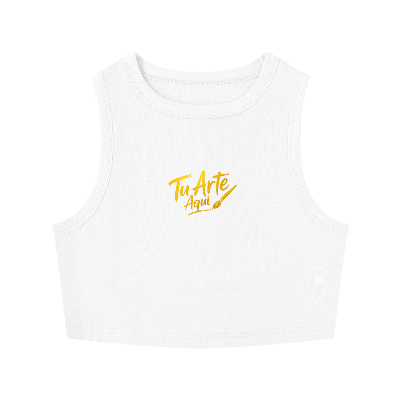Women's Tight Crewneck Crop Tank Top