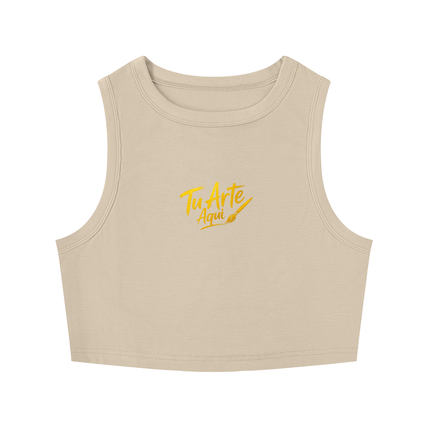 Women's Tight Crewneck Crop Tank Top