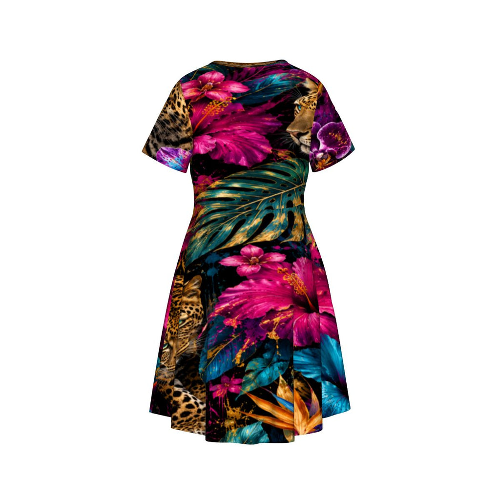 Girls Casual Short Sleeve Dress