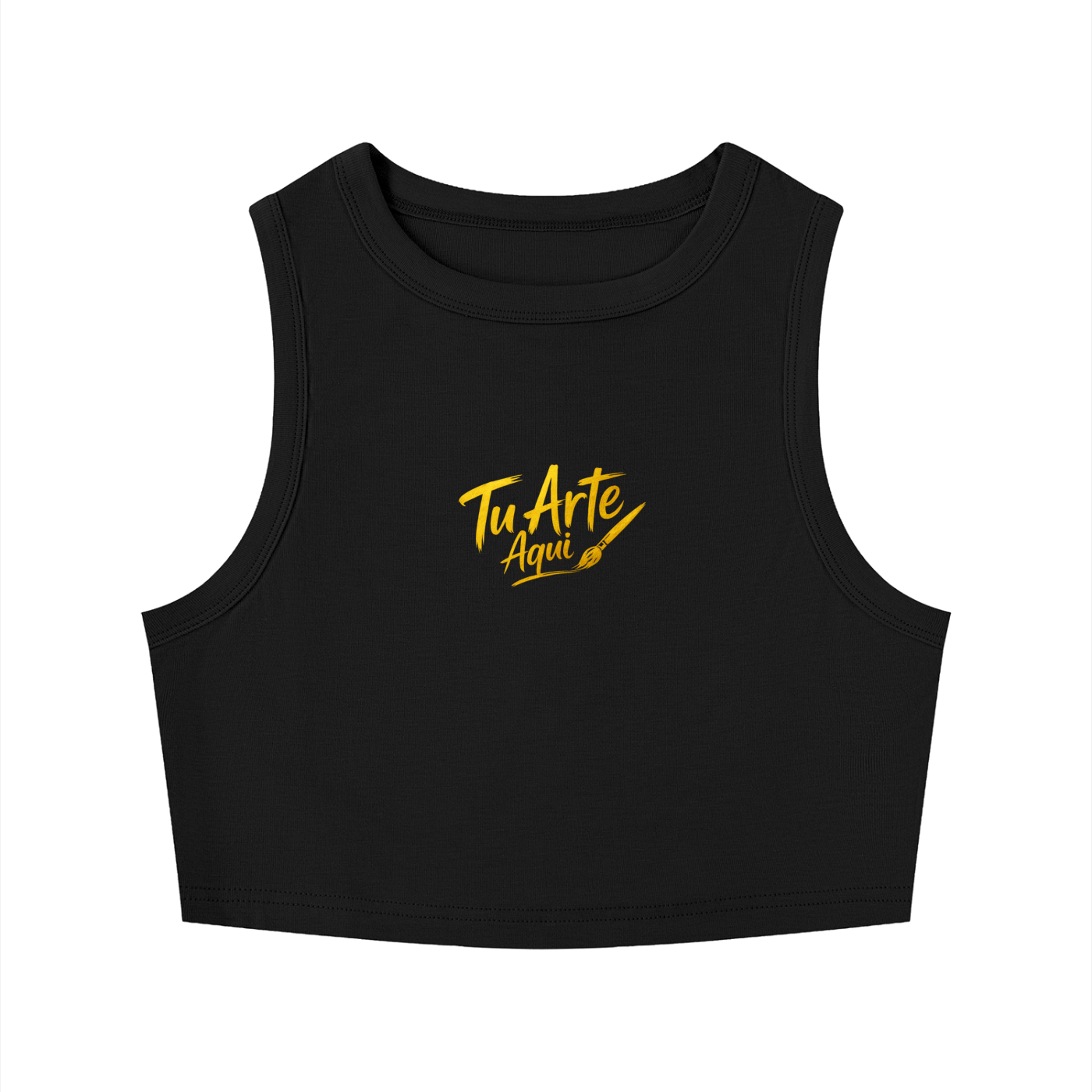 Women's Tight Crewneck Crop Tank Top