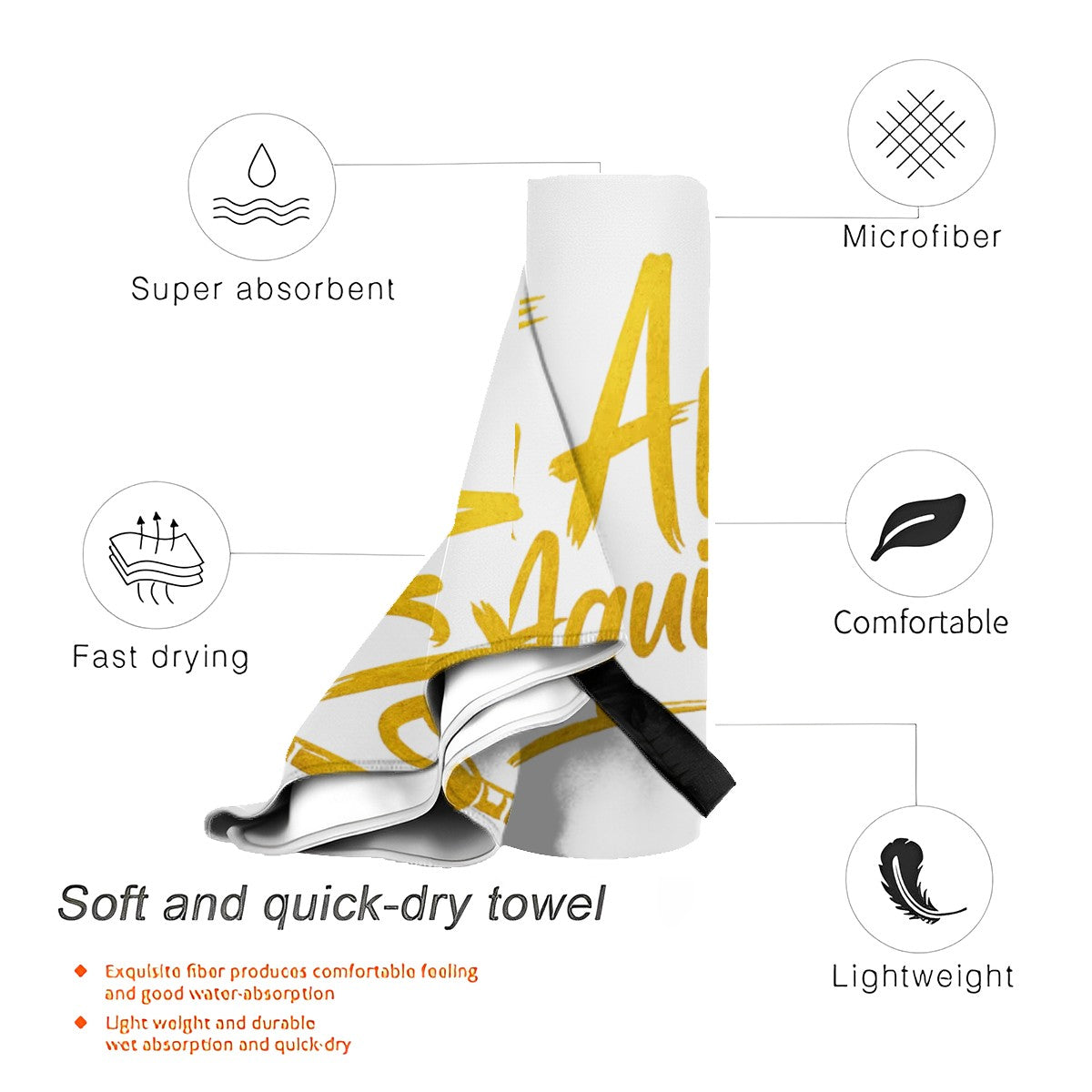 Quick Dry Microfiber Towel (Horizontal)