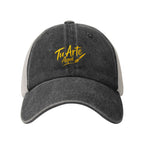 Washed Denim Mesh Cap