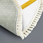 Multiple Sizes Round Area Rug with Tassels
