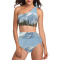 Bikini de Hombro Asétrico Talle Alto Personalizado (S16)