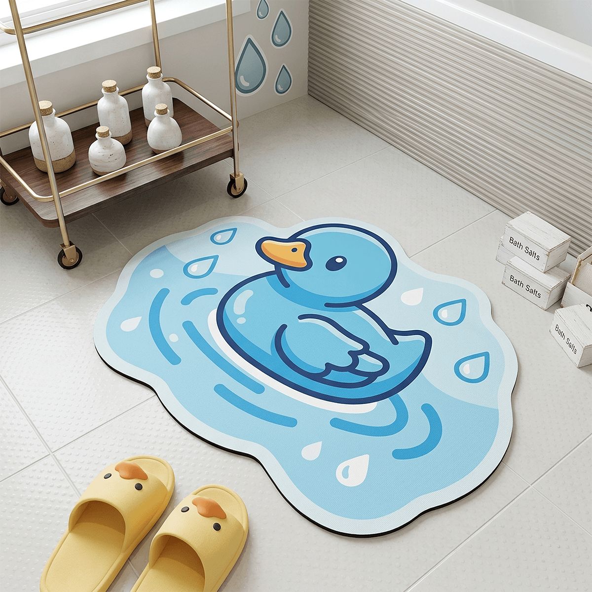Shaped Absorbent Bath Mat